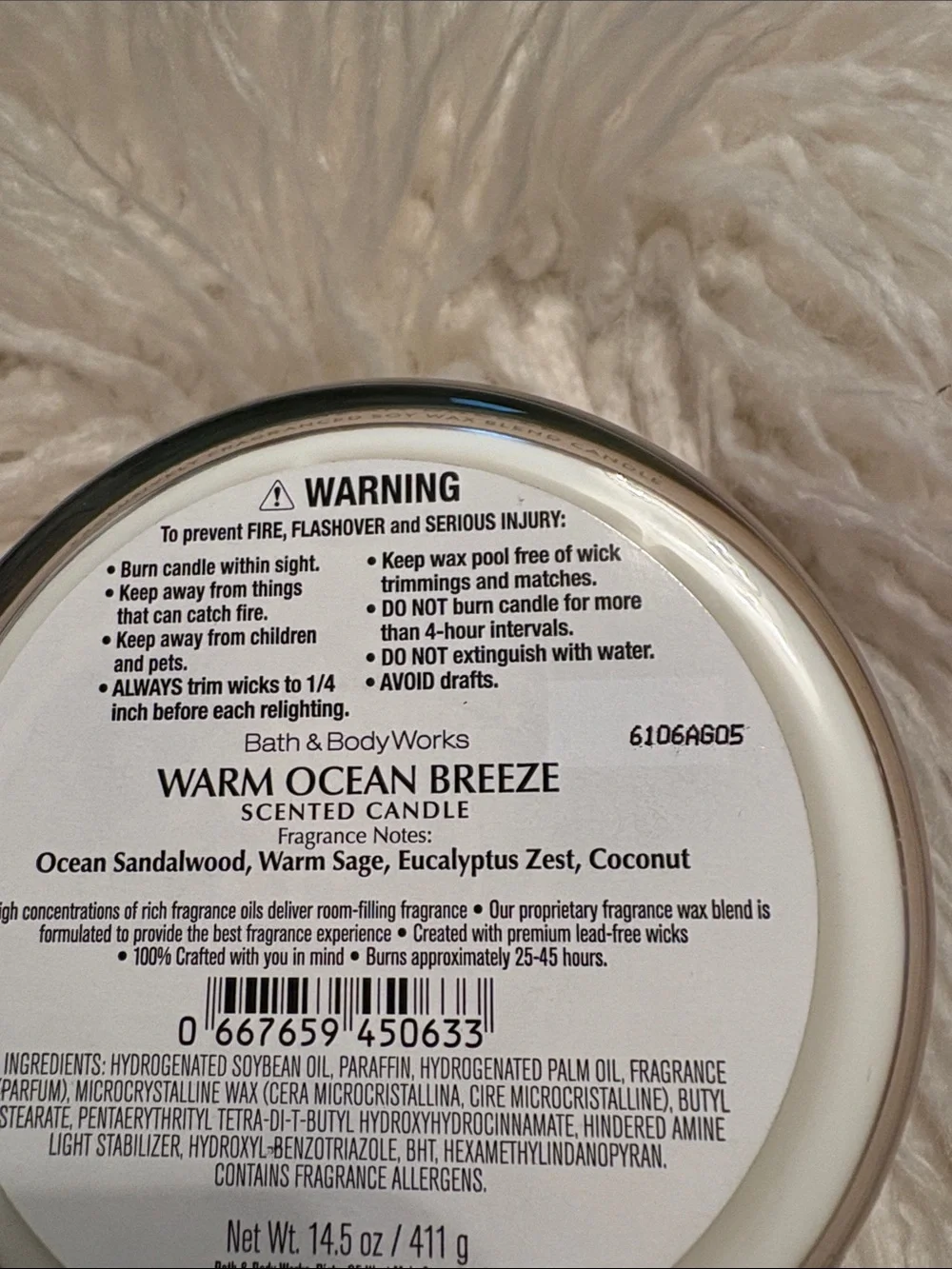 NWT! Bath and Body Works 3 wick candle